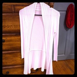 White duster/long cardigan